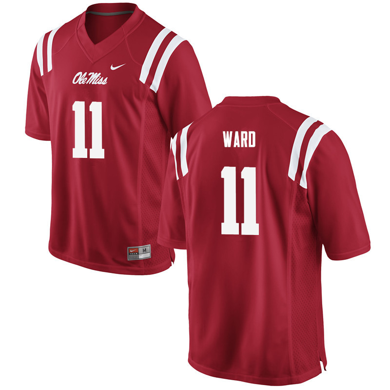 Ole Miss Rebels #11 Channing Ward College Football Jerseys-Red
